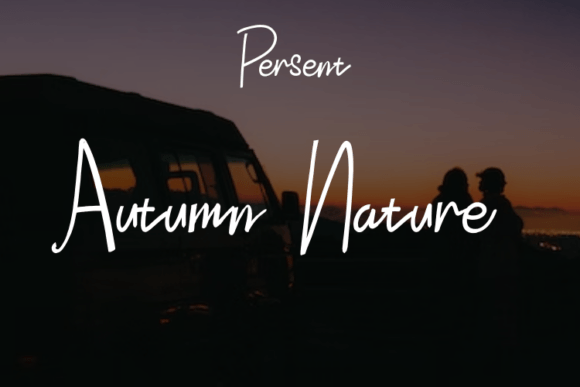 Autumn Nature Font Poster 1
