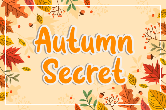 Autumn Secret Font Poster 1