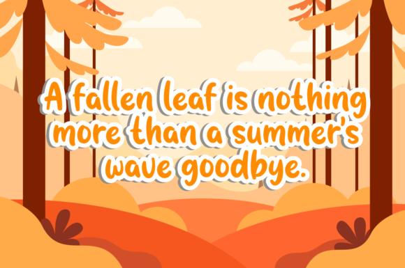 Autumn Secret Font Poster 2