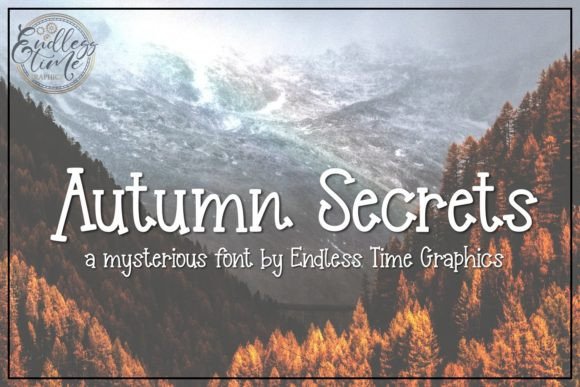 Autumn Secrets Font Poster 1