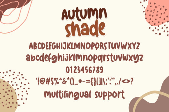 Autumn Shade Font Poster 4