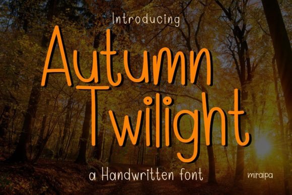 Autumn Twilight Font Poster 1