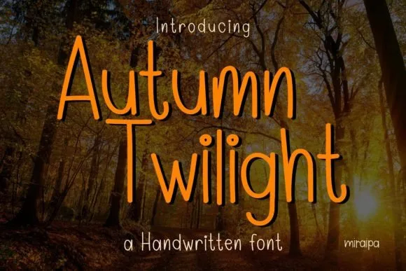 Autumn Twilight Font Autumn Twilight Font Poster 1