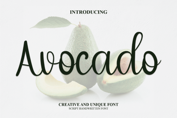 Avocado Font Poster 1