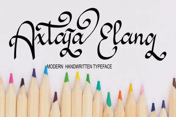 Axtaja Elang Font Axtaja Elang Font Poster 1