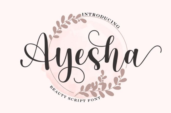 Ayesha Font Poster 1