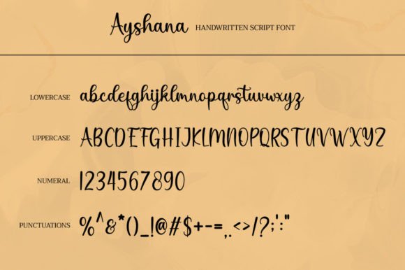 Ayshana Font Poster 6