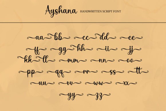 Ayshana Font Poster 7