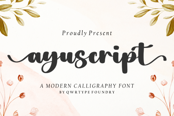 Ayuscript Font Poster 1