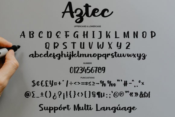 Aztec Font Poster 6