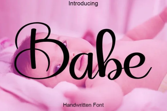 Babe Font Babe Font Poster 1