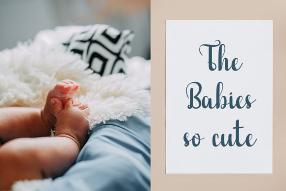 Babies Font Poster 3