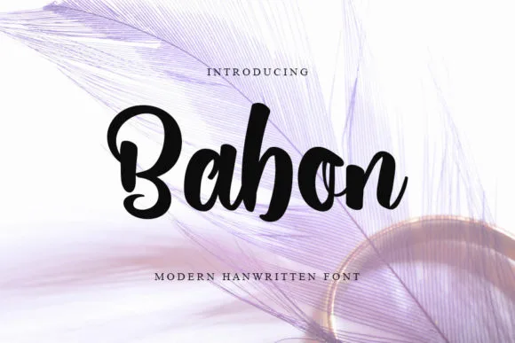 Babon Font Babon Font Poster 1