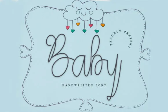 Baby Font Poster 1