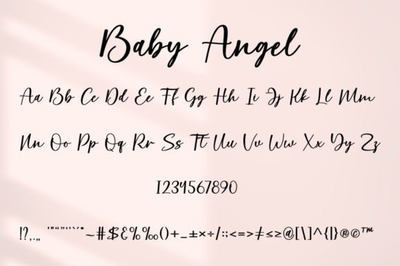 Baby Angel Font Poster 7