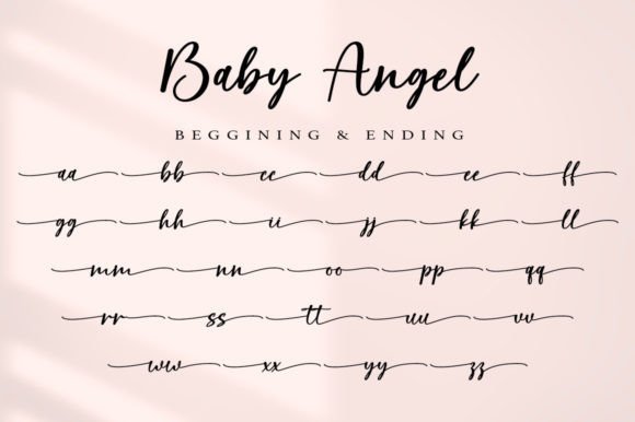 Baby Angel Font Poster 8