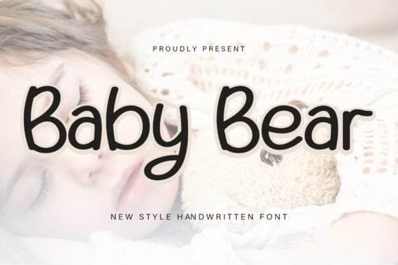 Baby Bear Font Poster 1