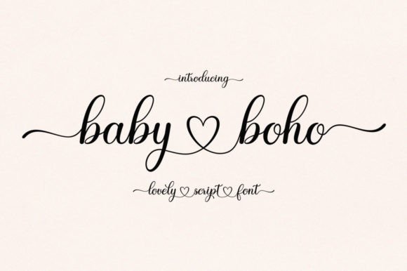 Baby Boho Font Poster 1