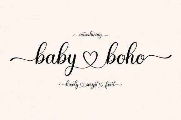 Baby Boho Font Baby Boho Font Poster 1
