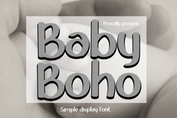 Baby Boho Font Poster 1