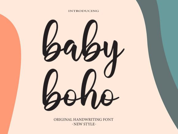 Baby Boho Font Poster 1