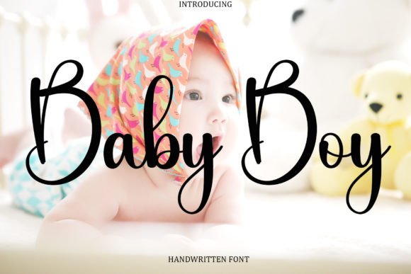 Baby Boy Font Poster 1