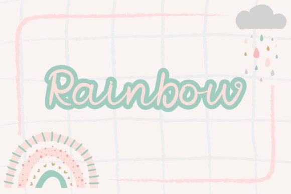 Baby Bunny Font Poster 3