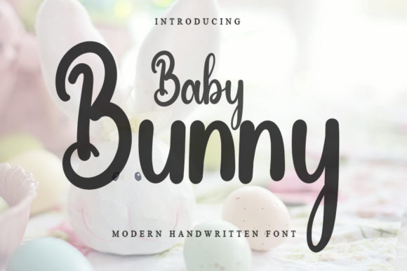 Baby Bunny Font Poster 1