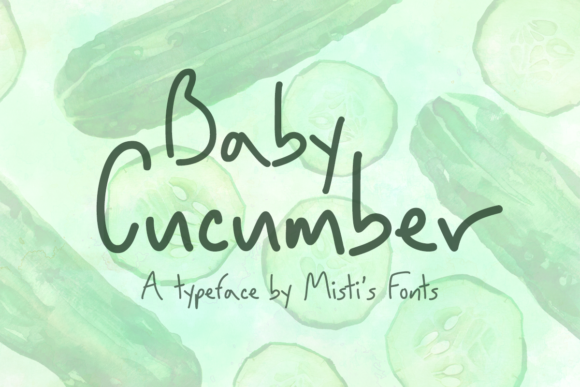 Baby Cucumber Font