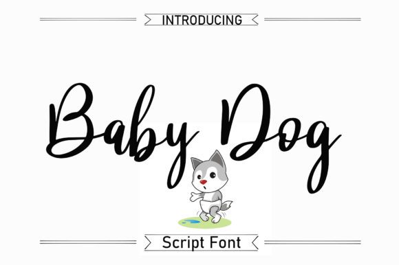 Baby Dog Font Poster 1