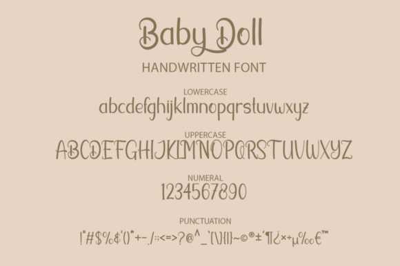 Baby Doll Font Poster 6