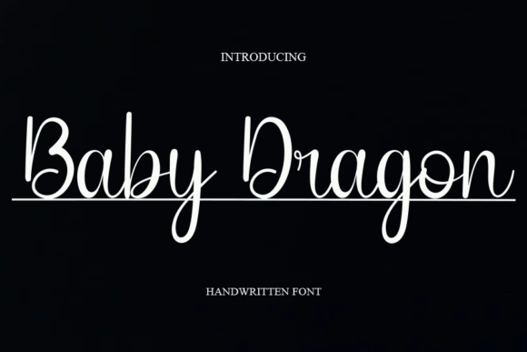 Baby Dragon Font Poster 1