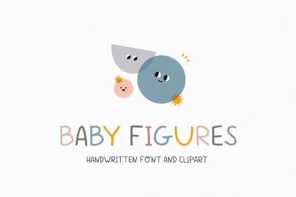 Baby Figures Font Poster 1