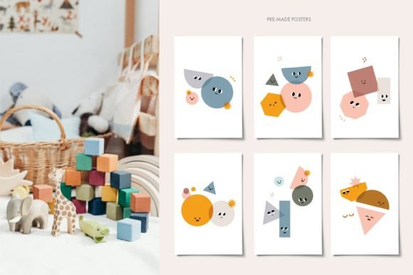Baby Figures Font Poster 4