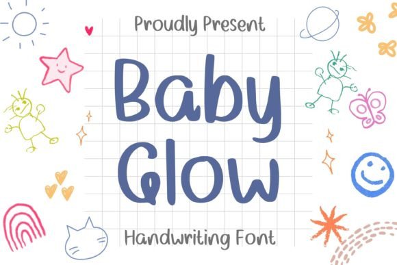 Baby Glow Font Poster 1