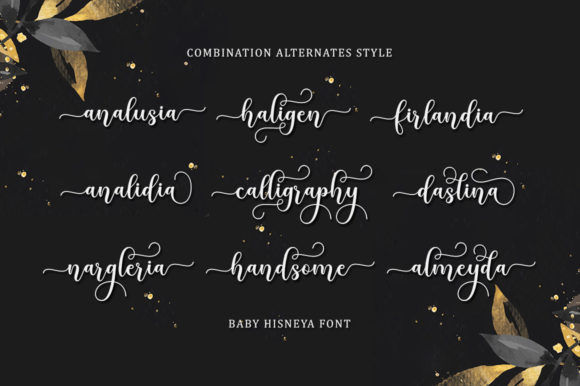 Baby Hisneya Font Poster 4