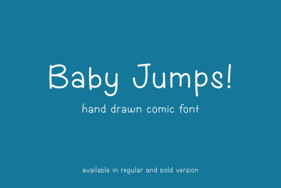 Baby Jumps Font Poster 1