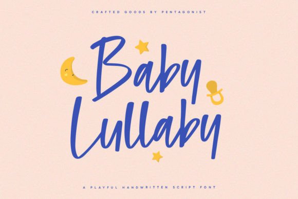 Baby Lullaby Font Poster 1