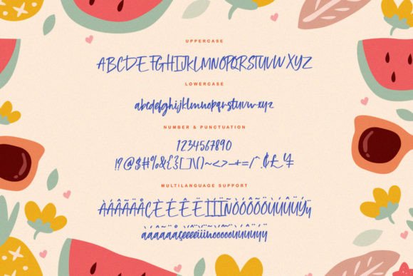 Baby Lullaby Font Poster 4
