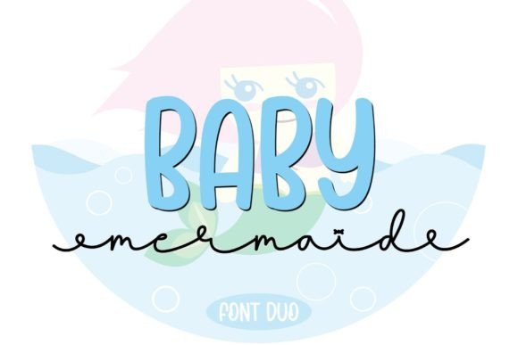 Baby Mermaid Font Poster 1