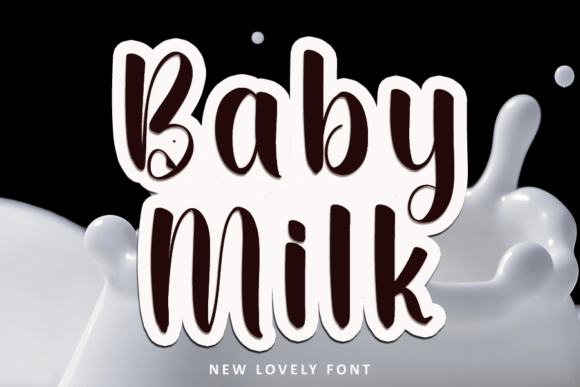 Baby Milk Font