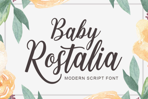 Baby Rostalia Font Poster 1