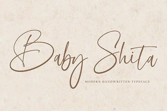 Baby Shita Font Poster 1
