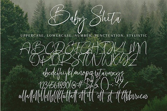 Baby Shita Font Poster 10