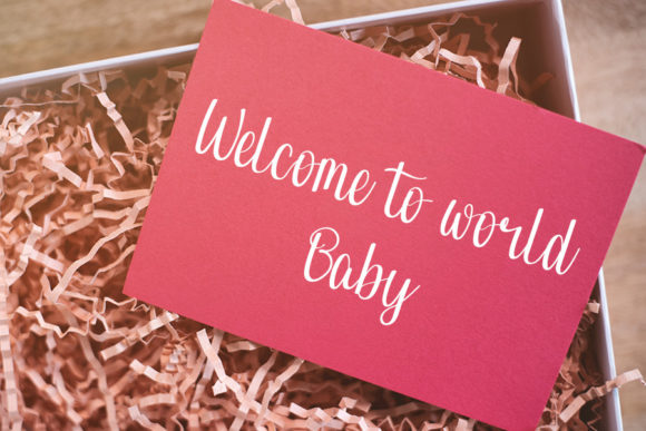 Baby Shower Font Poster 2