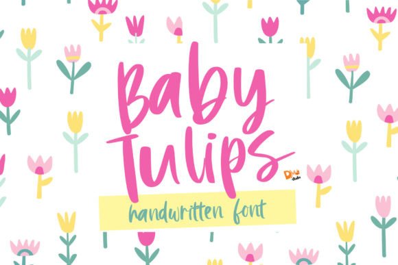Baby Tulips Font Poster 1
