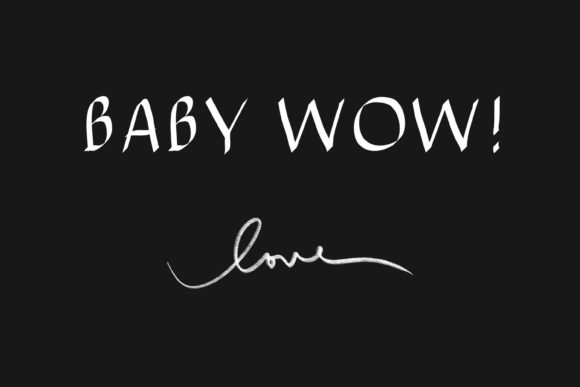 Baby Wow Font Poster 1
