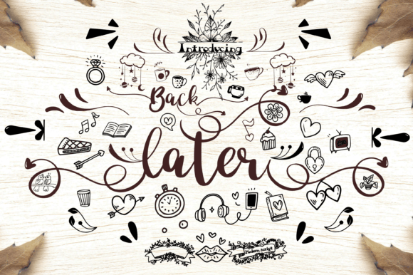 Back Later Font Poster 1