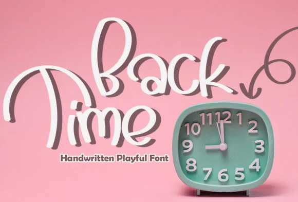 Back Time Font Back Time Font Poster 1