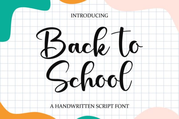 Back to School Font Poster 1